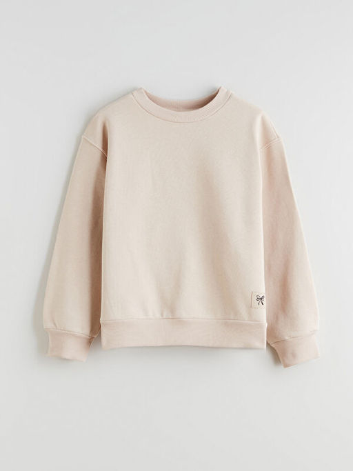 Bisiklet Yaka K?z ?ocuk Sweatshirt 2li