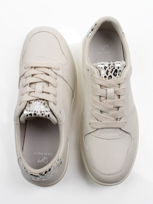 03-A1019-2 LT. BEIGE Полуботинки спортивные женские (натуральная кожа)