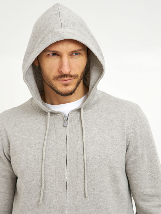 кардиган мужской хлопковый на молнии и с капюшоном - Glenfield фото 8