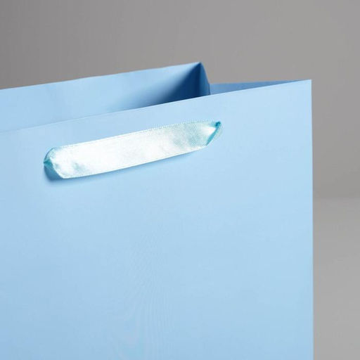 Пакет подарочный Голубой, 26 х 32 х 12 см - Дарите счастье фото 3