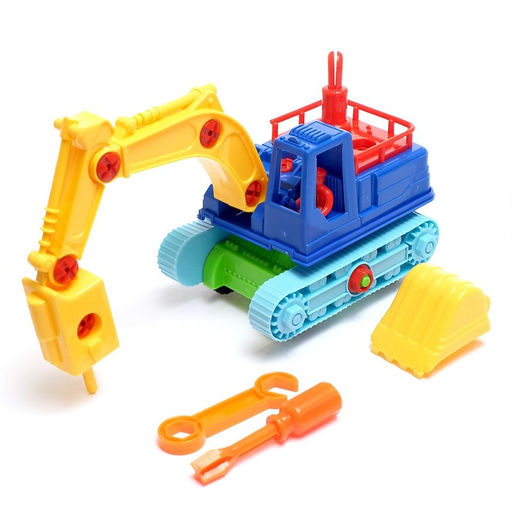 Конструктор Машина Экскаватор, 33 детали, МИКС - Simaland фото 9