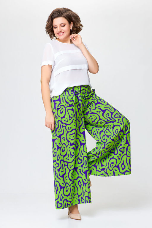 Блуза Swallow 803.2 черный+серебряный узор фото 422