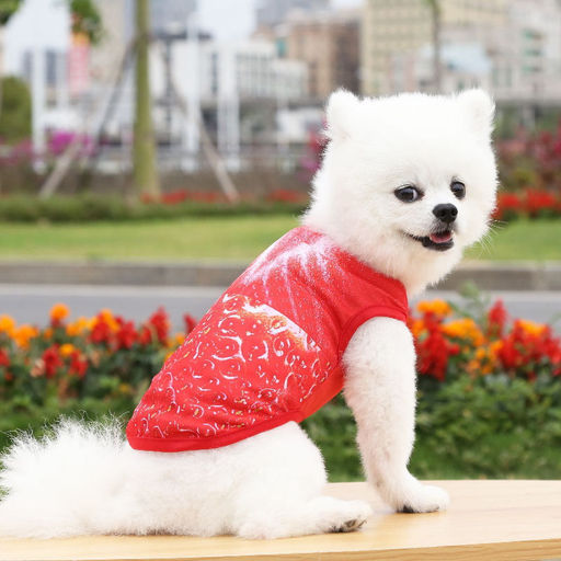 Майка для собаки "Тропикана-Яркая Клубничка" размер L (22*32*20см) Ultramarine