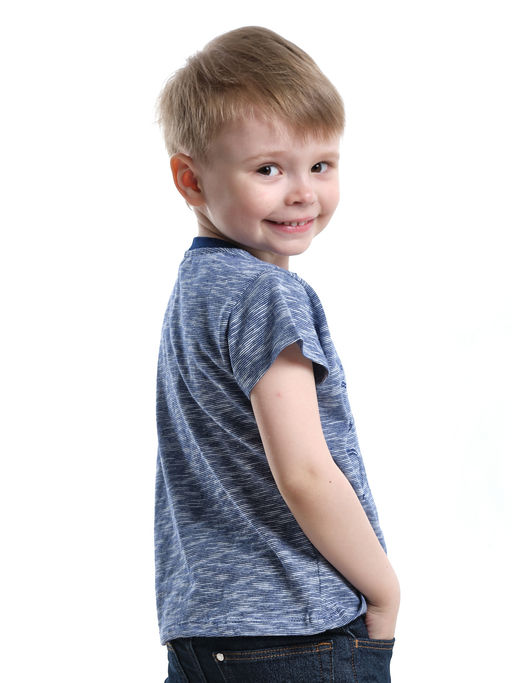 Футболка для мальчика UD 0713 синий - Mini maxi фото 2