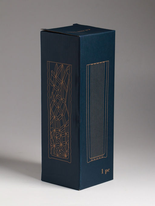 Ваза Бритт, размытие, 24?8 см, стекло, прозрачная