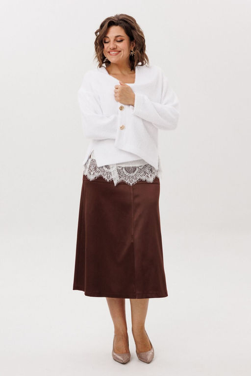 Юбка ANELLI 1510 жженная карамель