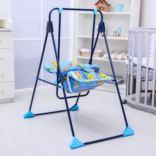 Качели детские напольные «Ветерок-Люкс», синий, МИКС