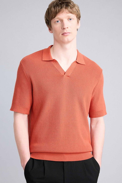 %100 Pamuk Standard Fit Triko Polo Ti__rt