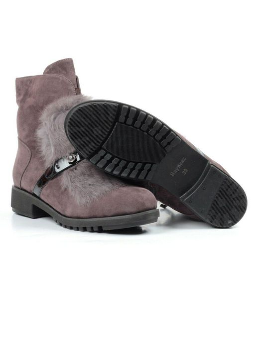 04-907E-7Y7 8J45M Ботинки зимние женские (натуральная замша, натуральный мех) - Фабричный китай фото 16