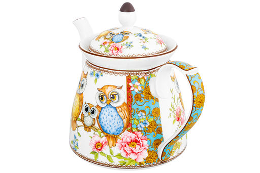 Чайник 1 л 23*13*17 см Совушки NEW BONE CHINA - Elan gallery фото 4