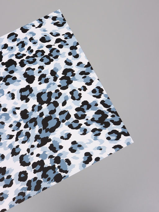 Цена за 20 шт. Пленка для цветов, «Эклер», бело-синий, 57×57 см