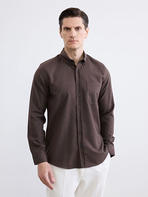 Regular Fit Gabardin Erkek G?mlek