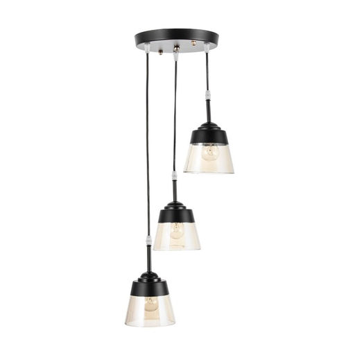 Светильник «Берн» 3хЕ27 40 Вт черный 30×30×16-116 см