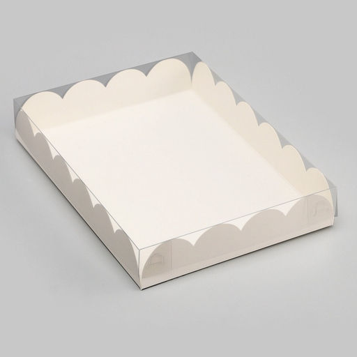 Цена за 5 шт. Коробка для печенья, белая, 25×18×3 см