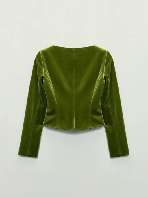 Приталенный жакет с бантом / Zarina