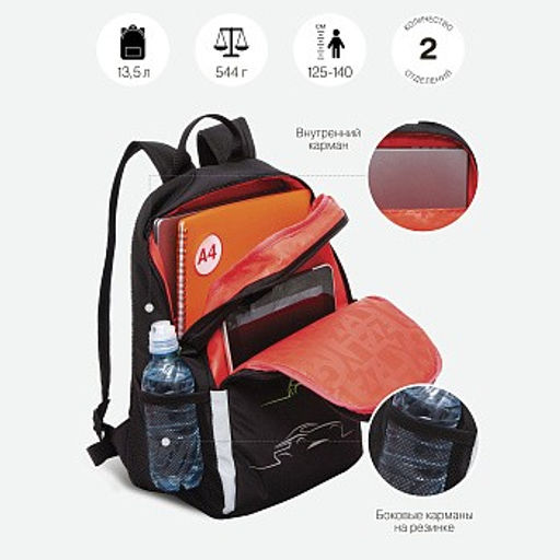 RB-351-3 Рюкзак школьный - Grizzly фото 15