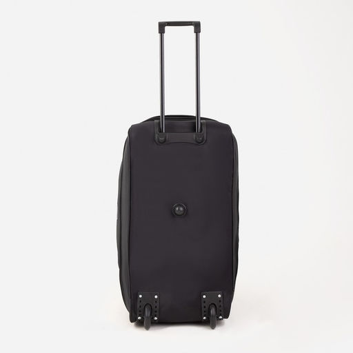 Сумка дорожная на колёсах, отдел на молнии, с увеличением, наружный карман, длинный ремень, цвет чёрный - Simaland фото 4