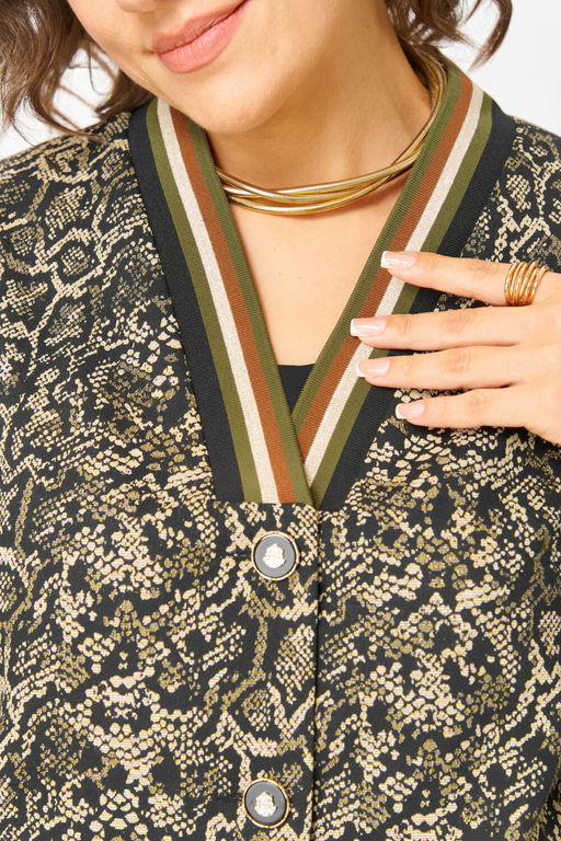 Бомбер БелЭльСтиль 878 золото+черный