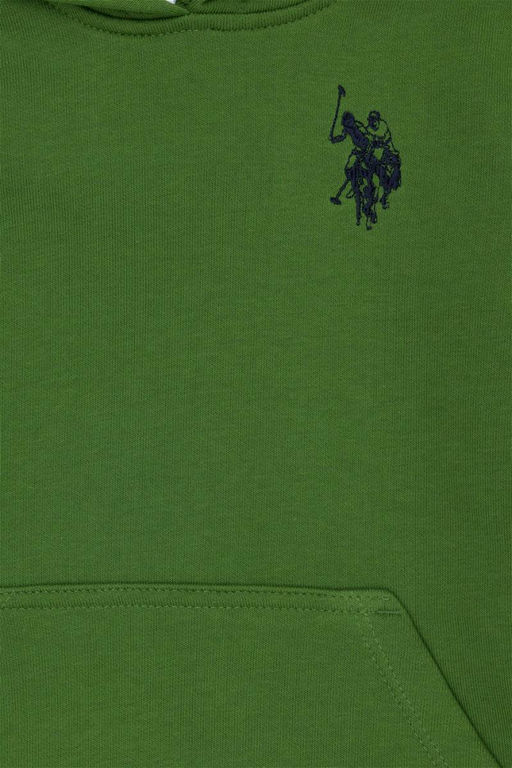 Зеленая базовая толстовка для мальчика - U.s. polo assn фото 6