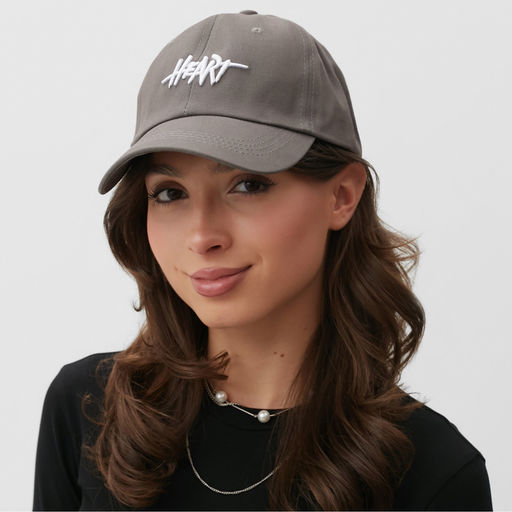 Кепка MINAKU Heart, серый, размер 56-58