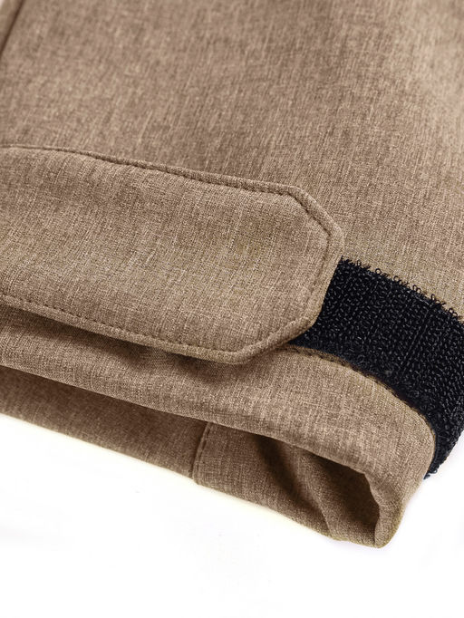 Парка спортивная мужская с капюшоном softshell бежевого цвета 9565B - Mtforce фото 31