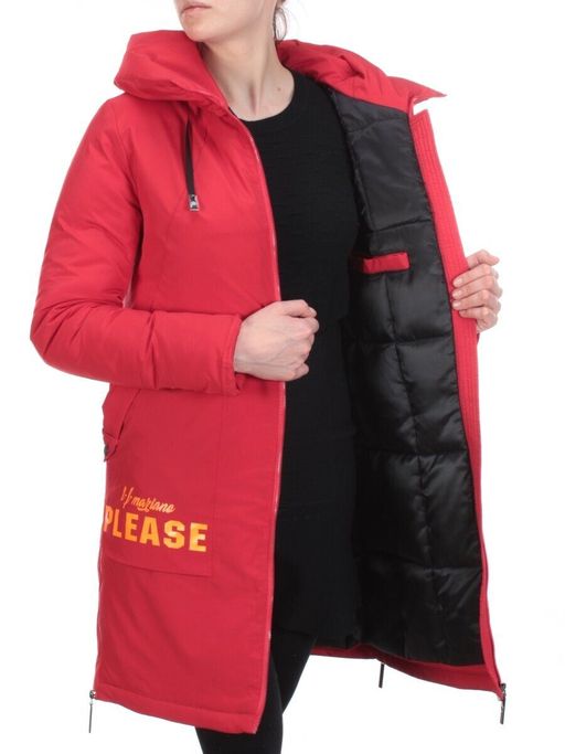 20-137 RED Пальто женское зимнее PlOOEPLOO (200 гр. холлофайбера) - Fashion фото 8