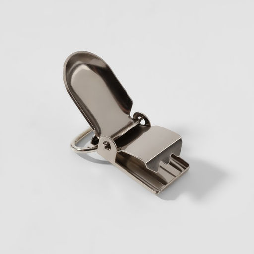 Клипсы для подтяжек, 2,5 1,5 см, 10 шт, цвет серебряный - Арт узор фото 4