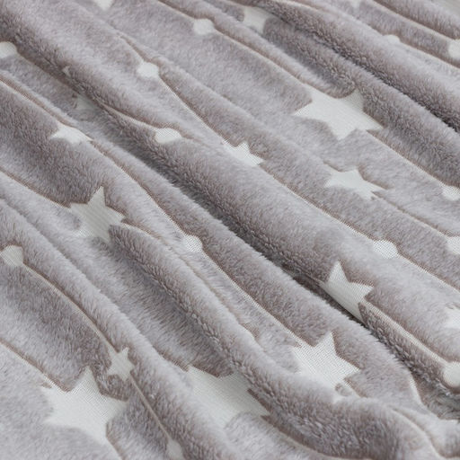 Плед светящийся в темноте Этель Звездное небо 150*200 см,100% п/э, корал-флис 220 гр/м2  фото 3