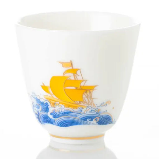 Пиала фарфоровая Корабль, 55 мл ""