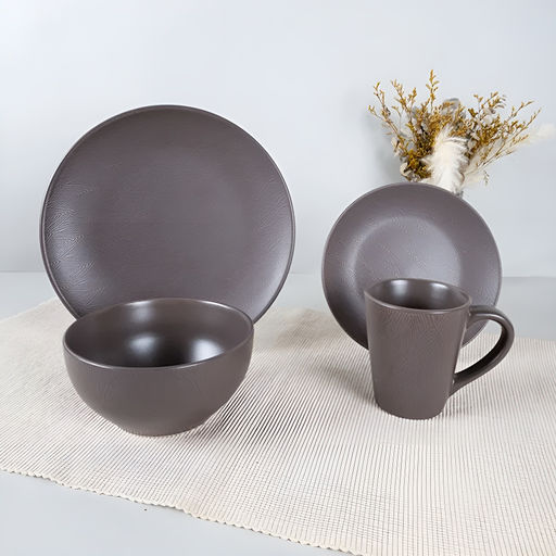 Набор столовый JEWEL Мокко 16 предметов (керамика) арт. ПС0003-50