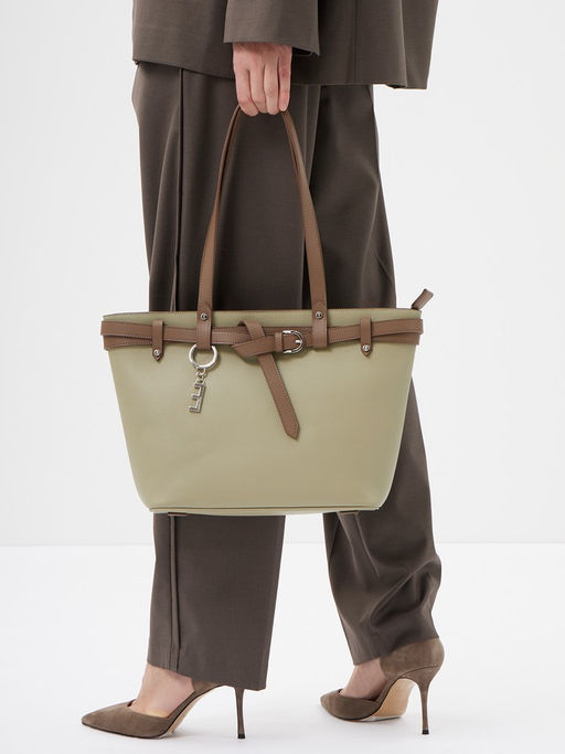 Сумка ELEGANZZA ZZ-50710 milk chocolate/pistachio