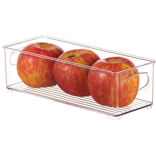 Цена за 2 шт. Органайзер для хранения универсальный "ФЛАТТО", прозрачный, 25.4*10*7см