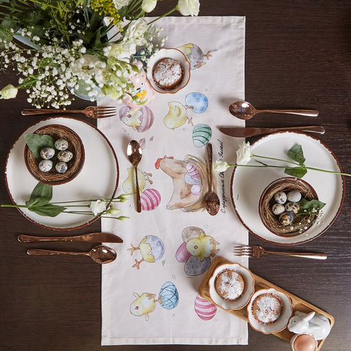 Дорожка на стол Этель Светлой пасхи 30х70 см, 100% хлопок, саржа 190 гр/м2  фото 10