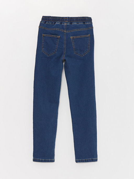Beli Lastikli Slim Fit Erkek ?ocuk Polar Astarl? Jean Pantolon - Waikiki фото 3