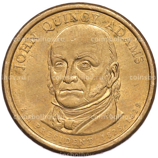 Монета 1 доллар 2008 года (D) США 6-й президент США Джон Куинси Адамс