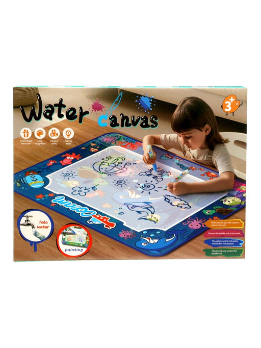 Коврик для рисования водой "Зверята" 2 маркера