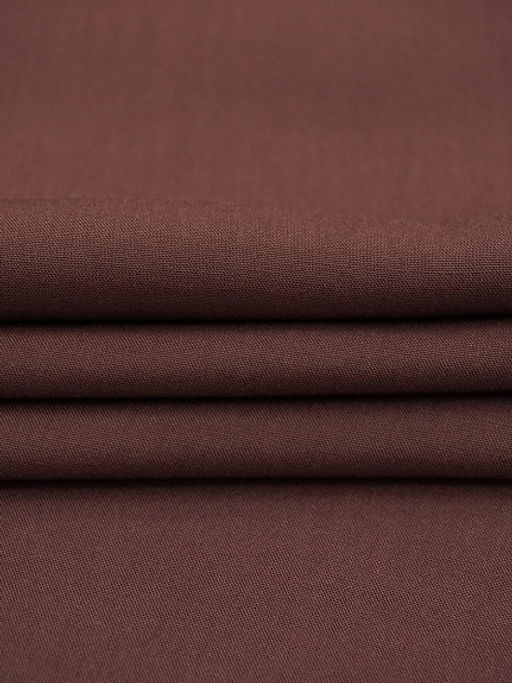 Штапель цв.Коричнево-бордовый, ш.1.44м, вискоза-100%, 110гр/м.кв. - Купава фото 5