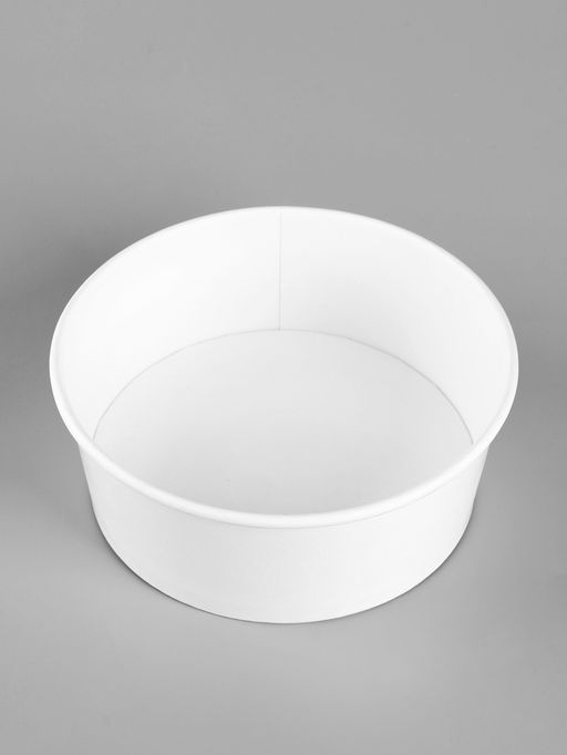 Цена за 50 шт. Тарелка - контейнер без крышки одноразовая Белая, картон, 750 мл - Simaland фото 3
