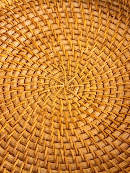 Поднос плетёный 22х22х3 см, ротанг - Simaland фото 4