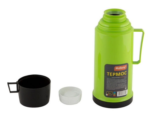 Термос в пластиковом корпусе со стеклянной колбой 2644H, 1,0 л. 001721 - Скрап фото 3