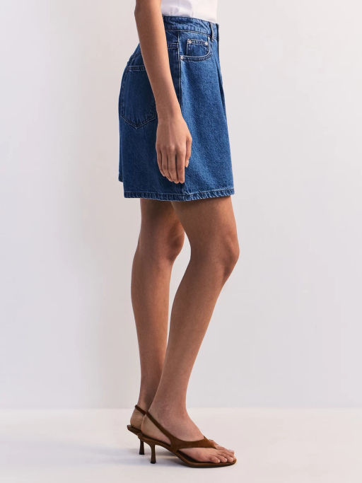 Джинсовые шорты со складками ZR2605092325-103 / Zarina