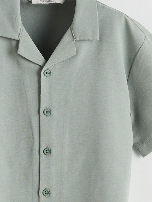 Keten Kar???ml? Erkek ?ocuk G?mlek