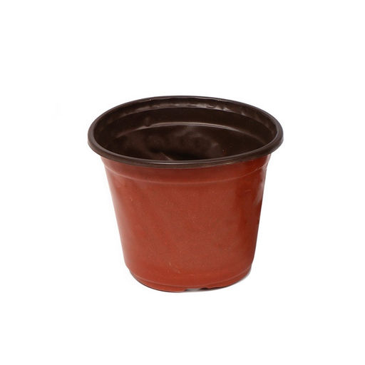 Цена за 20 шт. Горшок для рассады, 360 мл, d=10.5 см, h=8 см, мягкий пластик, терракот, Greengo  фото 5