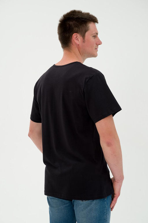 Футболка мужская из кулирки черный - Амадэль фото 8