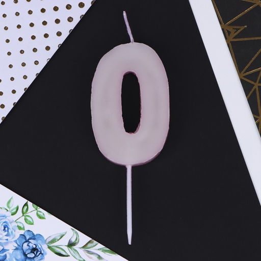 Свеча в торт 0, розовая - Страна карнавалия фото 4