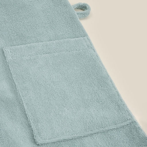 Халат махровый с капюшоном женский SL HOME: Basic «Аззура», размер XL, хлопок 100%, бирюзовый
