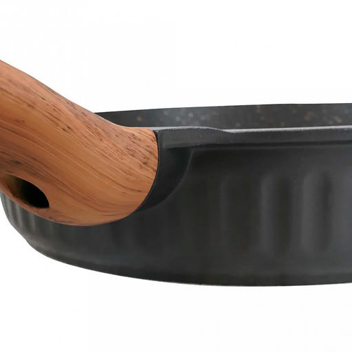 Сковорода с тефлоновым покрытием д26см "Stella", h6,8см, s0,32см, дно д23,8см, s0,4см, ручка из термостойкого пластика, ristretto (Россия)