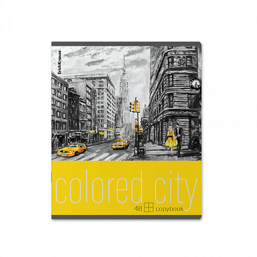 Цена за 5 шт. Тетрадь общая ученическая ErichKrause Colored City, 48 листов, клетка_MIX-PACK  фото 3