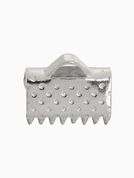 Цена за 4 шт. Зажим для ленты, (набор 20 шт.), цвет серебро, 10 мм, СМ-339