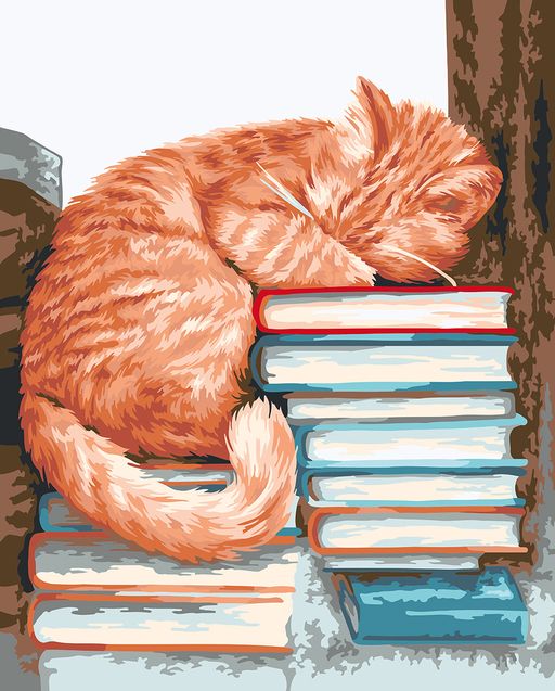 ФРЕЯ PNB/PL-056 Набор для раскрашивания по номерам 50 х 40 см Мудрый кот